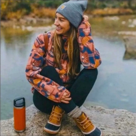 Patagonia Synchilla Snap T Fleece Pullover in Canyon Block Sisu Brown - Picture 9 of 12